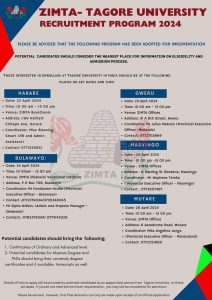 ZIMTA scholarship recruitment program now out