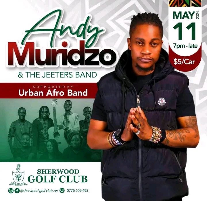 Andy Muridzo performing live at the Sherwood Golf Club