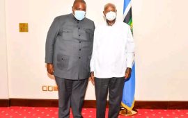 Sir Wicknell Meets with Uganda’s President Museveni in Kampala