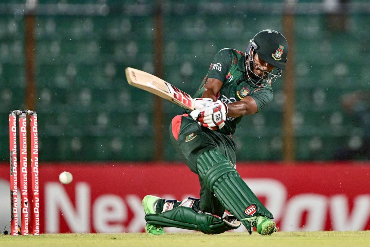 Tanzid Hasan was unbeaten on 67 off 47 balls&nbsp;&nbsp;&bull;&nbsp;&nbsp;AFP via Getty Images