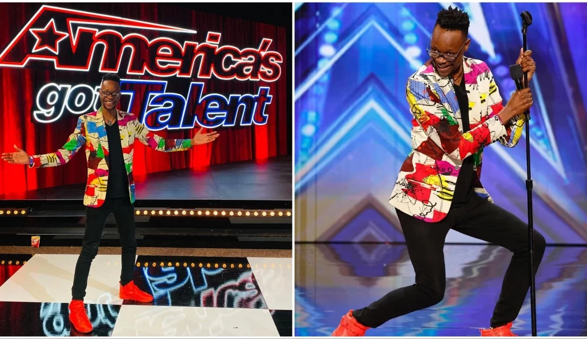 Zimbabwean Comedian Learnmore Jonasi In Tears After Winning The Golden Buzzer At AGT