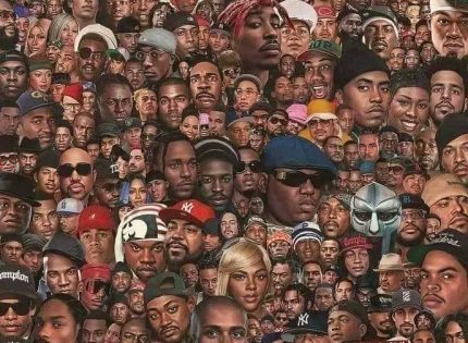 Name any five rappers from the picture below