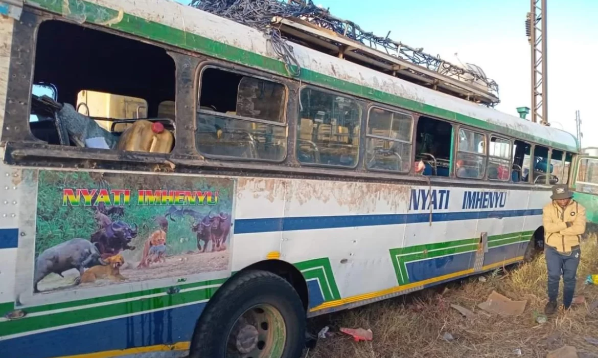 Train Collides With A Bus In A Freak Accident Along Lytton Road In Harare, One Feared Dead