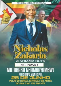 Nicholas Zakaria to Perform 3 Shows in Mozambique