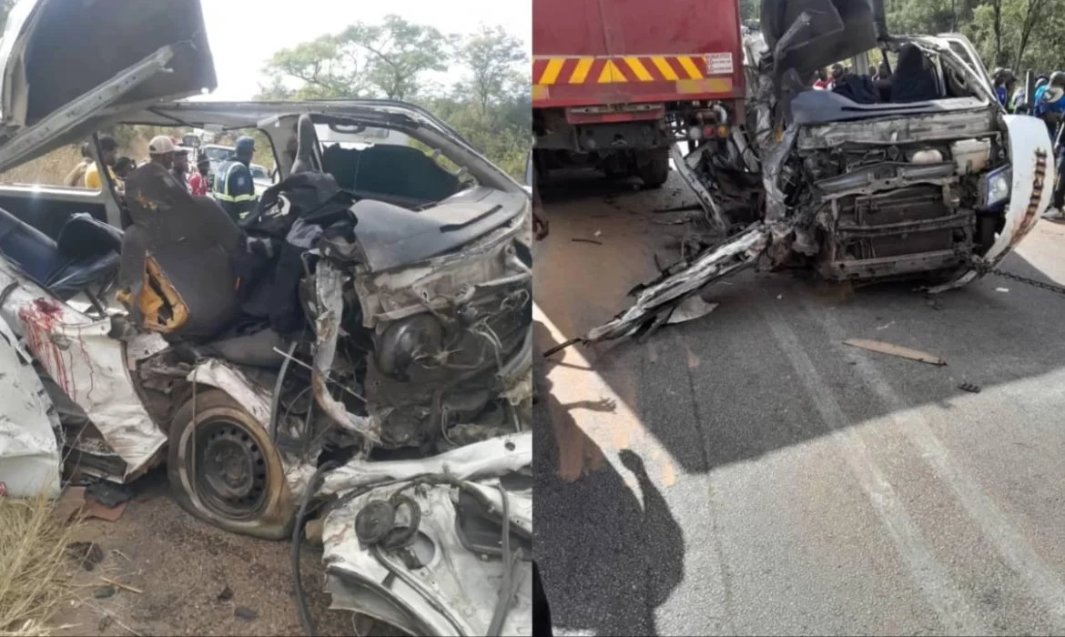 Deadly Crash Near Mazowe Dam: 5 Dead as Kombi and Truck Collide [Pictures]