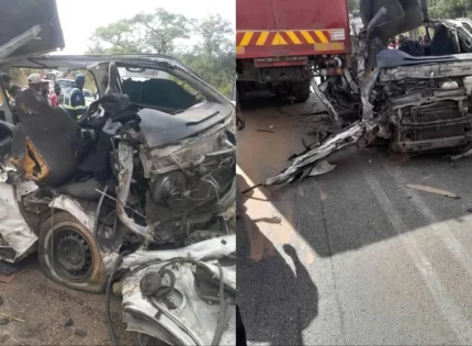 Deadly Crash Near Mazowe Dam: 5 Dead as Kombi and Truck Collide [Pictures]