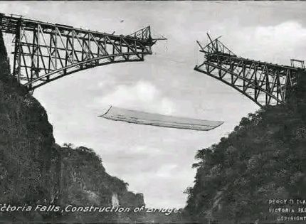 #ThrowbackThursday: Construction of the Victoria Falls Bridge