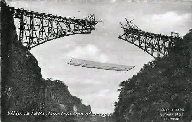 #ThrowbackThursday: Construction of the Victoria Falls Bridge