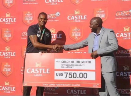 FC Platinum Coach Norman Mapeza Receives Coach of the Month Award