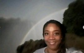 Tiffany Haddish Sparks Online Frenzy with Breathtaking Victoria Falls Visit!