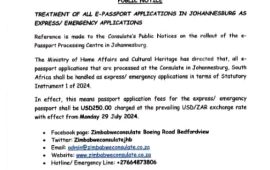 Zimbabwean Passport Services Now Available in Johannesburg