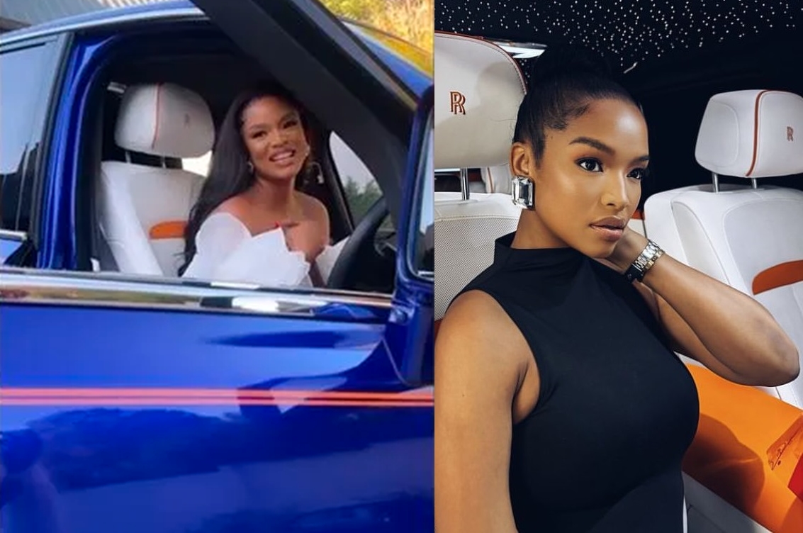 Ayanda Thabethe shows off multi-million rand Rolls Royce - Mzansi reacts