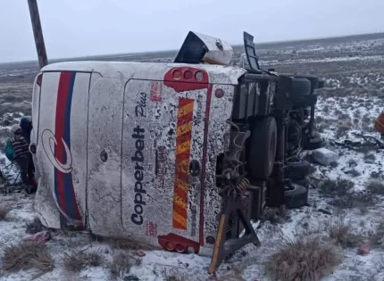 Copperbelt Bus Travelling To Zimbabwe Skids In The Snow And Overturns In South Africa Accident