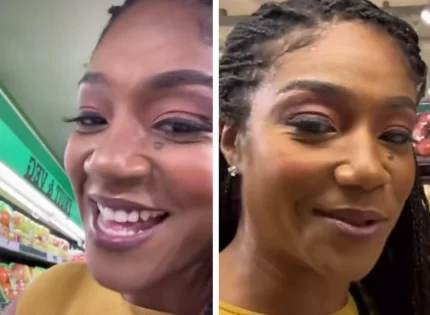 US Actress Tiffany Haddish Celebrates Seeing Fruits And Groceries In A Zimbabwean Supermarket