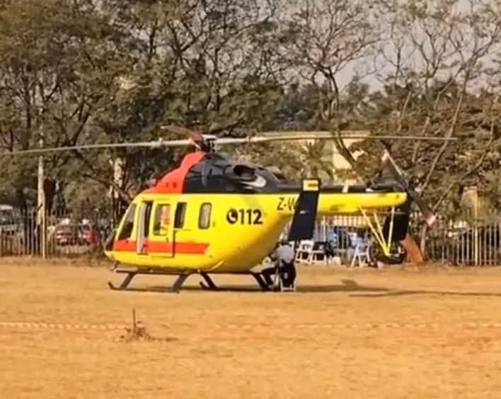 Helicopter Ambulance Spotted at Harare Hotel Ahead of SADC Industrialisation Week