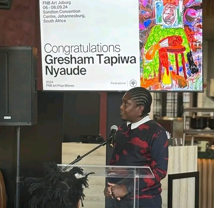 Zimbabwean Artist Gresham Tapiwa Nyaude Takes Top Honors at 2024 FNB Art Prize