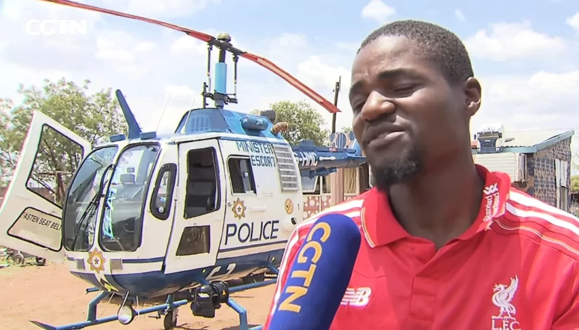 Meet Hendrick Chebanga, The Zimbabwean Artist Who Created A Helicopter And Cars In South Africa