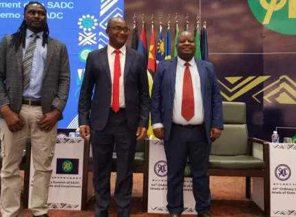 MDC President Douglas Mwonzora Trolled Over His SADC Summit Pictures 