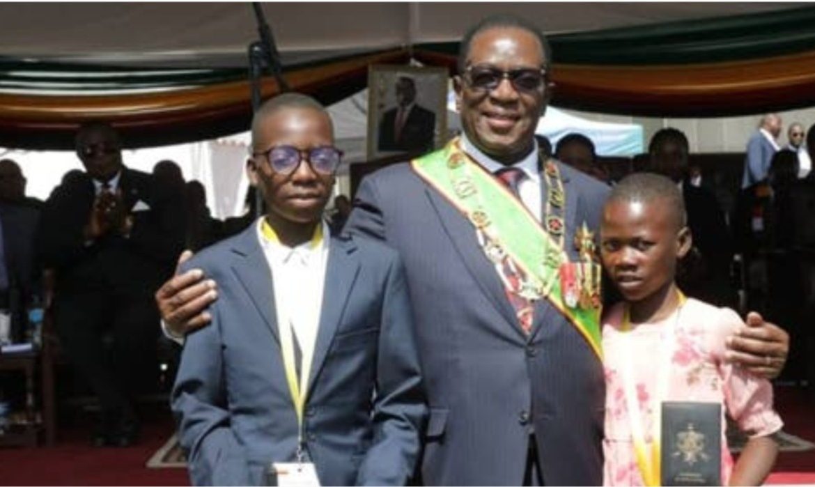 President Emmerson Mnangagwa Awards Heroic Truck Driver Sirizani Butau the Gold Cross of Zimbabwe for Saving Lives from Burning Bus