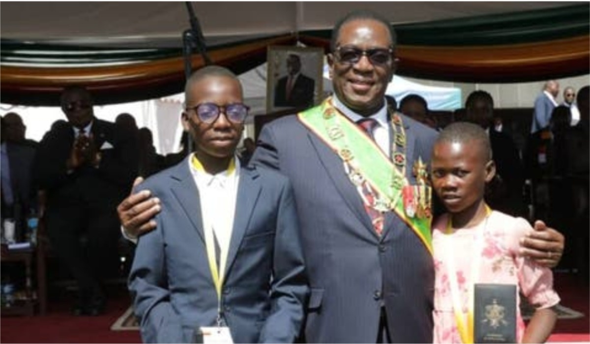 President Mnangagwa Honors Courageous Siblings for Rescuing Their Mother from Crocodile Attack