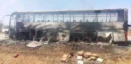 Passengers Cheat Death After Another Cross-Border Bus Catches Fire In Masvingo