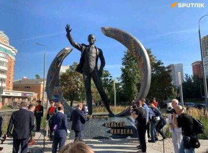 Nelson Mandela Honored with Statue Unveiling in Russia