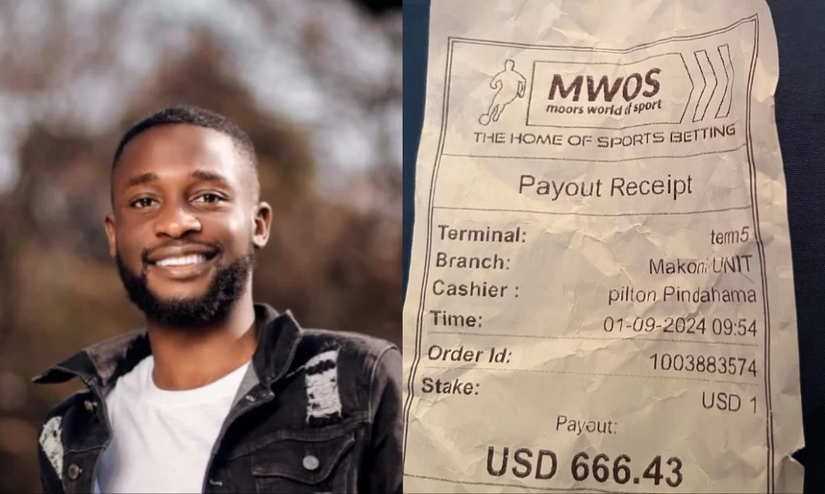 Zimbabwean Rapper Wins Hundreds From Just a Dollar at MWOS, See His Winning Strategy