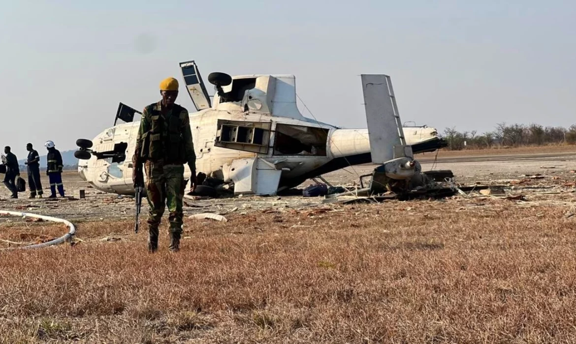 Government Confirms Helicopter Crashed After President Mnangagwa’s Birthday Celebration In Masvingo: More Details Emerge