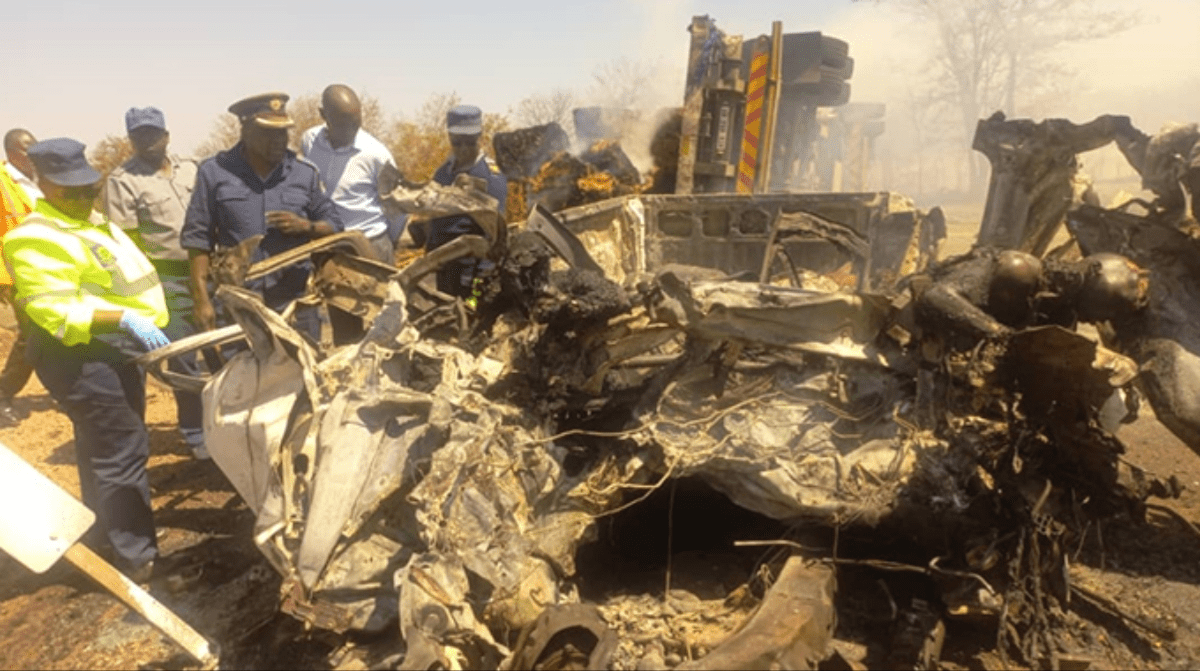 Passengers Burn Road Accident 