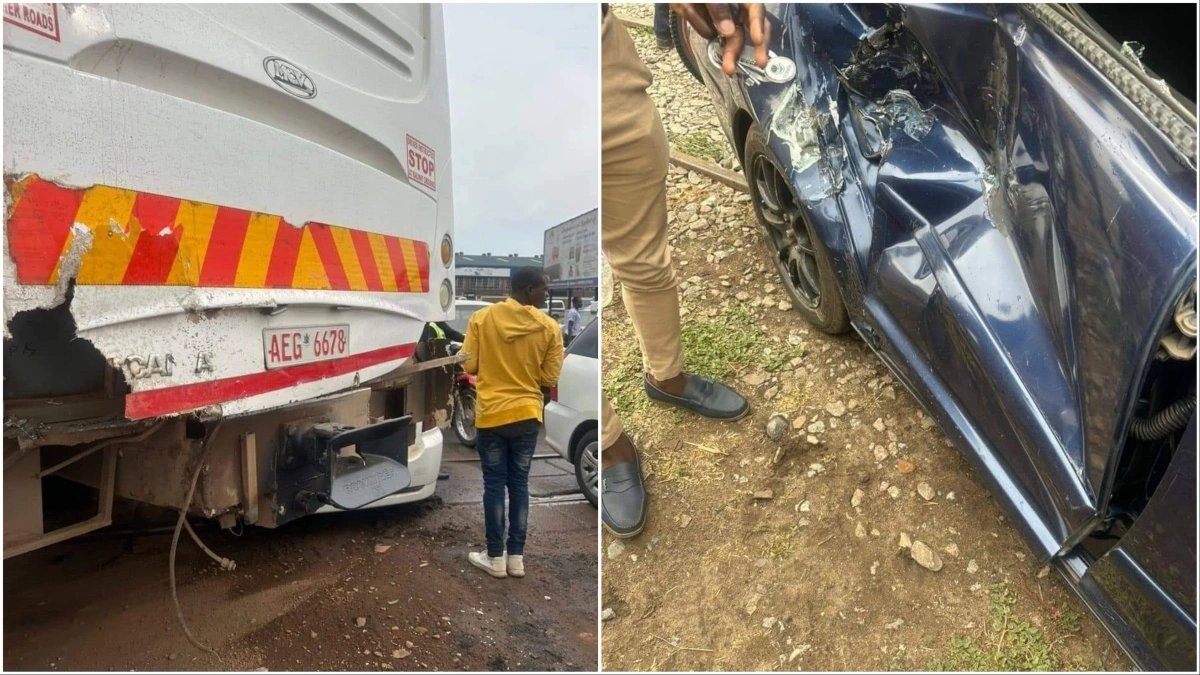 Bus Train Accident Harare