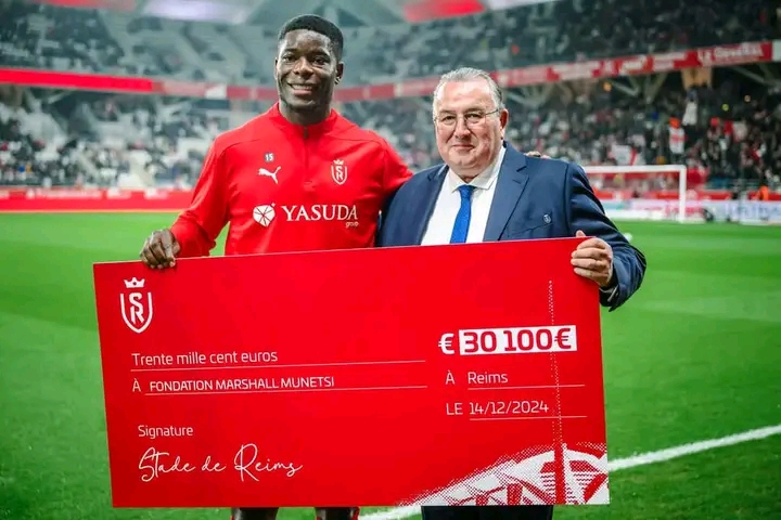 Stade Reims Donates €30,100 to Marshall Munetsi Foundation