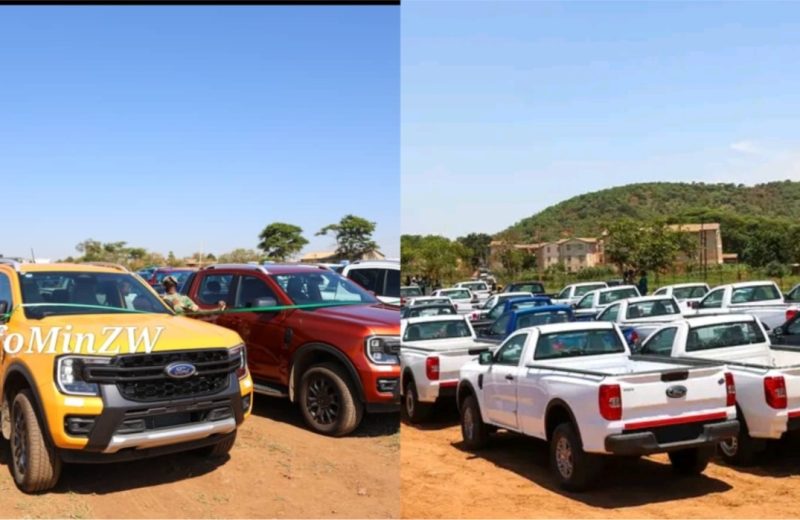 President Emmerson Mnangagwa Commissions 54 Ford Ranger Vehicles to Zimbabwe Defence Forces