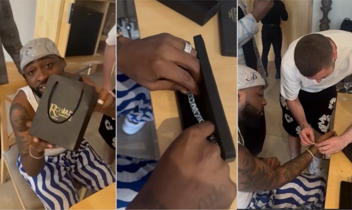 Footballer Sebastien Summerfield Sparks Outrage Among Zimbabweans After He Gifts Davido a Diamond Bracelet