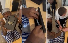 Footballer Sebastien Summerfield Sparks Outrage Among Zimbabweans After He Gifts Davido a Diamond Bracelet