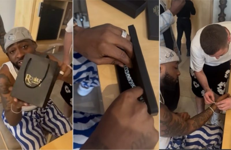 Footballer Sebastien Summerfield Sparks Outrage Among Zimbabweans After He Gifts Davido a Diamond Bracelet