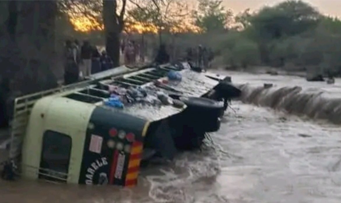 iHarare Accident News Report | One Dead, Three-Month-Old Baby Missing After Greenhorse Bus Plunges Into Flooded River | Rimbi Bus Catches Fire