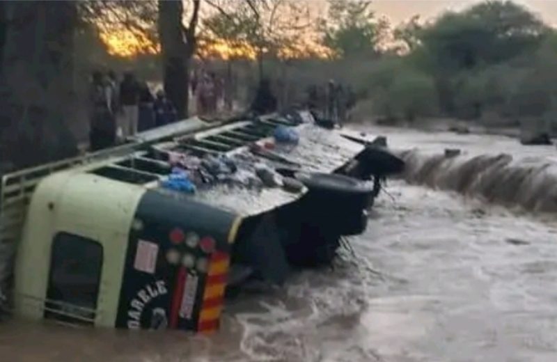 iHarare Accident News Report | One Dead, Three-Month-Old Baby Missing After Greenhorse Bus Plunges Into Flooded River | Rimbi Bus Catches Fire