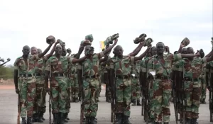 Lieutenant General Matatu Gives His First Pass-Out