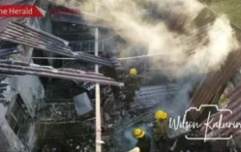 PICTURES: Churchill Boys High Dormitories Burnt To Ashes
