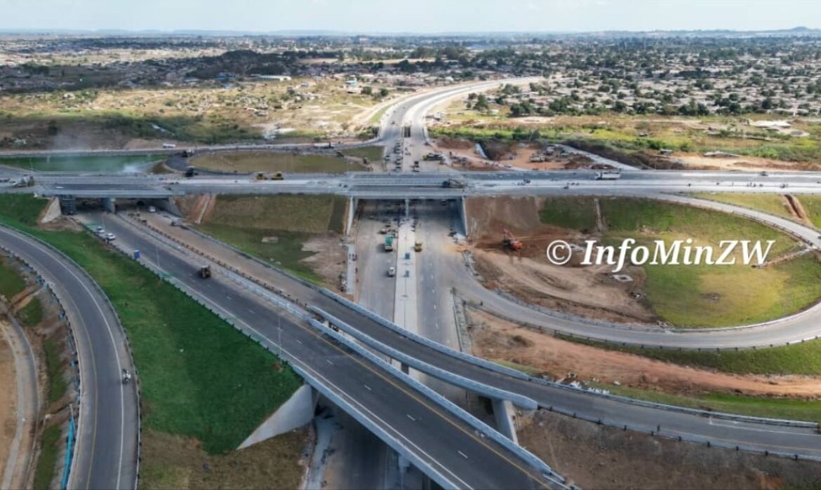 In Pictures: President Mnangagwa Commissions US$88 Million Trabablas Interchange