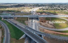 In Pictures: President Mnangagwa Commissions US$88 Million Trabablas Interchange