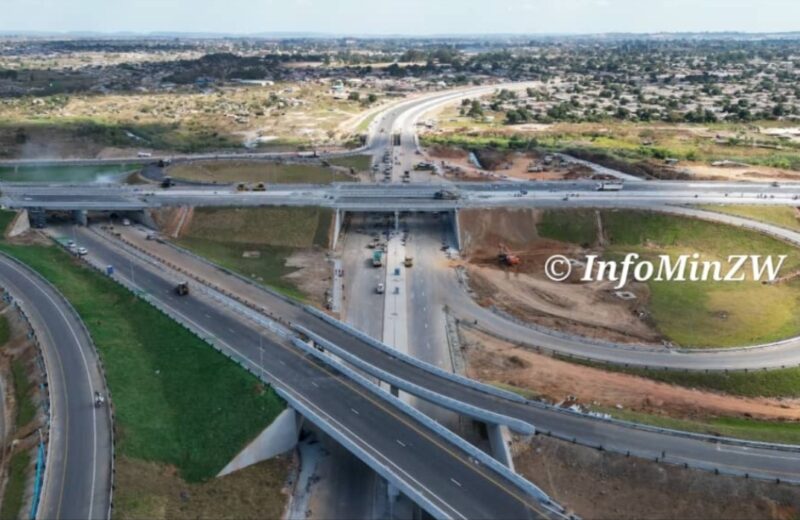 In Pictures: President Mnangagwa Commissions US$88 Million Trabablas Interchange