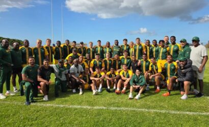 Passing the baton: Siya Kolisi vibes with young Springboks