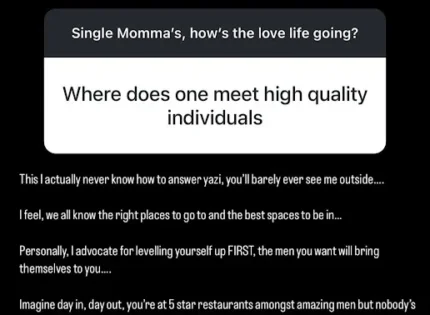 Mbinga’s Ex Tells Women How to Attract Rich and Successful Men