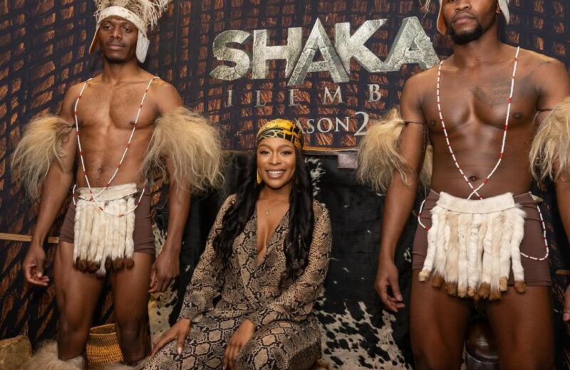 Shaka iLembe’s Nomzamo Mbata and Lemogang Tsipa’s off-camera pictures go viral