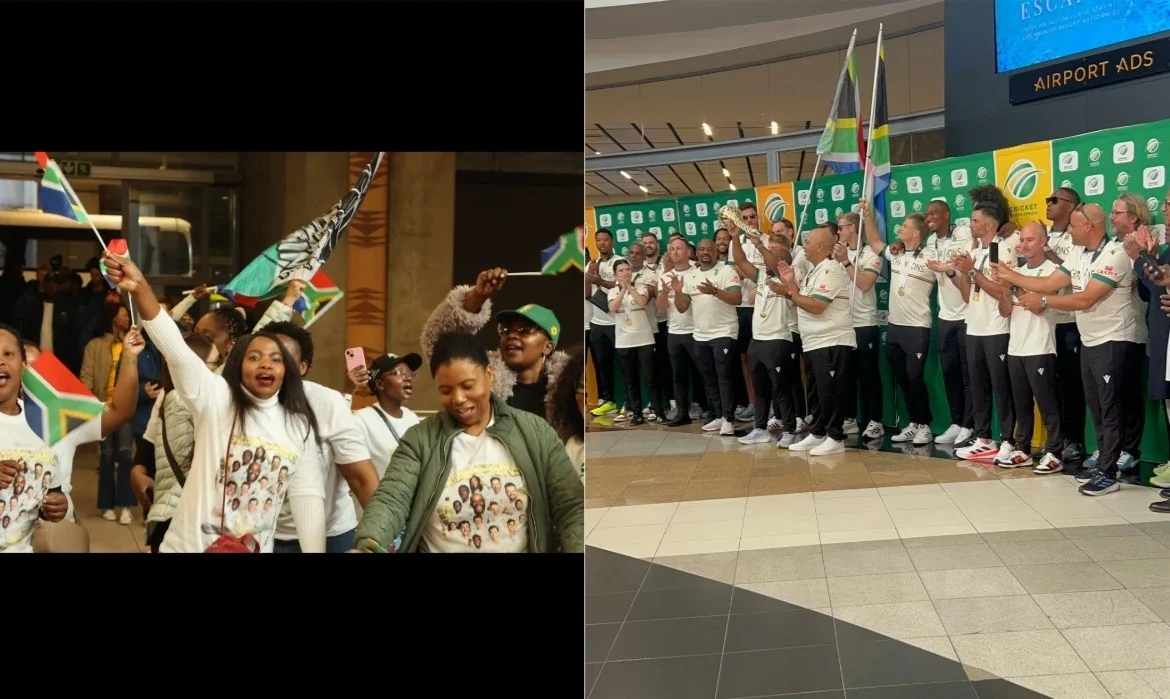 Watch: Proteas Receive Hero’s Welcome at OR Tambo After Historic ICC Test Championship Victory