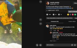 ‘Even the minister saw’: Sundowns star Divine Lunga’s girlfriend brags despite defeat (video)