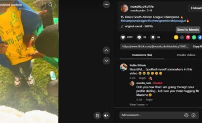 ‘Even the minister saw’: Sundowns star Divine Lunga’s girlfriend brags despite defeat (video)