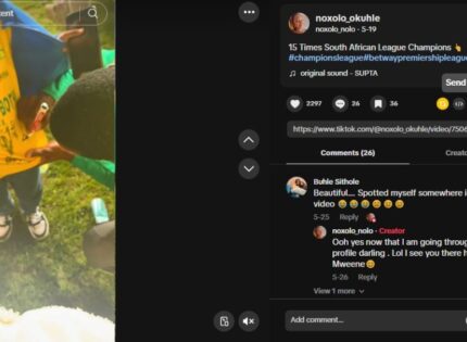 ‘Even the minister saw’: Sundowns star Divine Lunga’s girlfriend brags despite defeat (video)