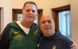 He’s broken: Springboks coach Rassie Erasmus visits his father’s grave